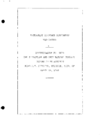 Interstate Commerce Commision Report of the Accident  Investigation Occuring on the CHESAPEAKE AND OHIO RAILWAY EV JCT COLUMBUS O