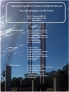Improving Design Phase Evaluations for High Pile Rebound Soils with an Emphasis on SPT Testing Final Report