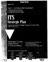 ITS Strategic Plan The Early Deployment Of ITS In Maricopa County Task 1  Technical Memorandum
