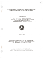 A Comparison of Findings from Projects Employing UserSide Subsidies for Taxi and Bus Travel