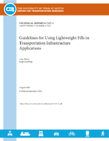 Guidelines for Using Lightweight Fills in Transportation Infrastructure Applications