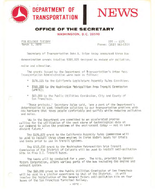 Department of Transportation News Releases for March 1970