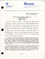 Secretary of Transportation Elizabeth Dole Clarke College Dedication