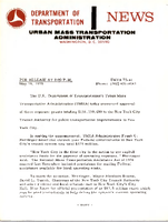 Department of Transportation News Urban Mass Transportation Administration UMTA 7541