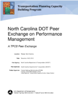 North Carolina DOT peer exchange on performance management