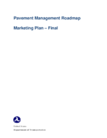 Pavement Management Roadmap Marketing Plan