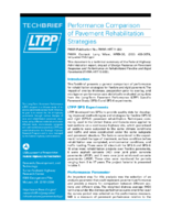 Performance Comparison of Pavement Rehabilitation Strategies  techbrief