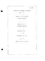 Interstate Commerce Commision Report of the Accident  Investigation Occuring on the SOUTHERN RAILWAY SALUDA N C