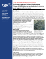 Performance Evaluation of Glass Fiber Reinforced Polymer GFRP Reinforcing Bars Embedded in Concrete Under Aggressive Environments Summary