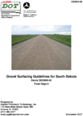 Gravel Surfacing Guidelines for South Dakota
