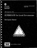 SUPERPAVE for Local Governments Participant Manual