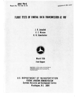 Flight Tests of Digital Data Transmission at VHF