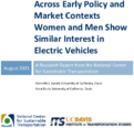 Across Early Policy and Market Contexts Women and Men Show Similar Interest in Electric Vehicles