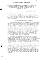 Interstate Commerce Commision Report of the Accident  Investigation Occuring on the TEXAS AND PACIFIC RAILWAY CECILE LA