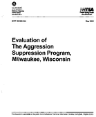 Evaluation of the Aggression Suppression Program Milwaukee Wisconsin