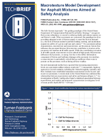 Macrotexture Model Development for Asphalt Mixtures Aimed at Safety Analysis techbrief