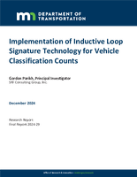 Implementation of Inductive Loop Signature Technology for Vehicle Classification Counts