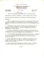 Department of Transportation News Releases for JulyAugust 1967