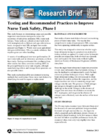 Testing and Recommended Practices to Improve Nurse Tank Safety Phase I Research Brief