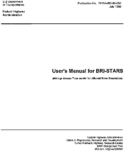 Users manual for BRISTARS BRIdge Stream Tube model for Alluvial River Simulation
