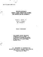 The application of traffic signal preemption systems for controlling bus headways