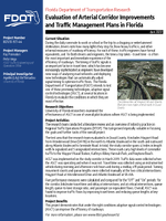 Evaluation of Arterial Corridor Improvements and Traffic Management Plans in Florida Summary