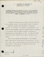 Statement Prepared for Delivery by Alan S Boyd Secretary Department of Transportation before the Subcommittee on Advanced Research and Technology House Committee on Science and Astronautics