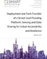 Deployment and Tech Transfer of a StreetLevel Flooding Platform Sensing and Data Sharing for Urban Accessibility and Resilience