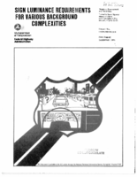 Sign luminance requirements for various background complexities