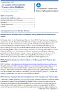 Air Quality and Sustainable Transportation Highlights FebruaryMarch 2017