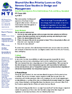 Shareduse bus priority lanes on city streets  case studies in design and management research brief