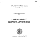 Part 15 Aircraft Equipment Airworthiness