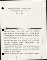 Talking Points Prepared for Secretary Dole Press Conference on Maine Flooding