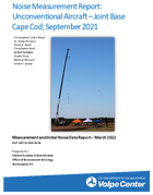 Noise Measurement Report Unconventional Aircraft  Joint Base Cape Cod September 2021