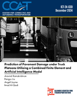 Prediction of Pavement Damage under Truck Platoons Utilizing a Combined Finite Element and Artificial Intelligence Model