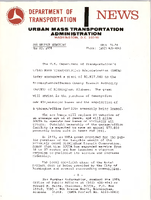 Department of Transportation News Urban Mass Transportation Administration UMTA 7174