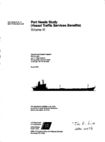 Port Needs Study Vessel Traffic Services Benefits Vol III  Technical Supplement