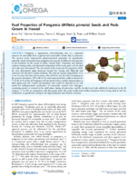 Fuel Properties of Pongamia Milletia pinnata Seeds and Pods Grown in Hawaii