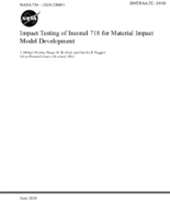Impact Testing of Inconel 718 for Material Impact Model Development