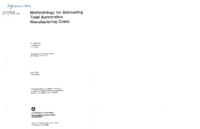 Methodology for Estimating Total Automotive Manufacturing Costs