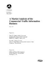 A Market Analysis of the Commercial Traffic Information Business