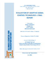 Evaluation of Adaptive Signal Control TechnologyFinal Report