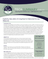 Exploring Naturalistic Driving Data for Distracted Driving Measures  Tech Summary