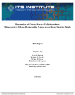 Dynamics of CrossSector Collaboration Minnesotas Urban Partnership Agreement from Start to Finish