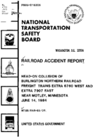 Interstate Commerce Commision Report of the Accident  Investigation Occuring on the BURLINGTON NORTHERN RAILROAD MOTLEY MN