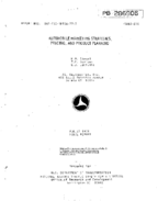 Automobile Marketing Strategies Pricing and Product Planning August 1978