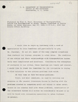 Statement by Alan S Boyd Secretary of Transportation Before the Subcommittee on Roads Senate Committee on Public Works on Urban Highways Washington DC