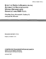 Effect of Depth to Bedrock on the Accuracy of Backcalculated Moduli Obtained with Dynaflect and FWD Tests
