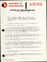 Opening Statement by Secretary of Transportation John A Volpe for Budget Conference