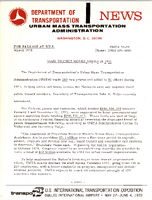 Department of Transportation News Urban Mass Transportation Administration UMTA 7211